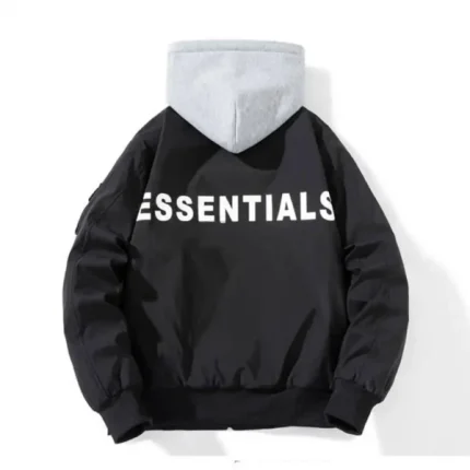 Essentials Bomber Hoodie Jacket